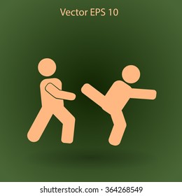 fight vector icon
