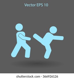 fight vector icon