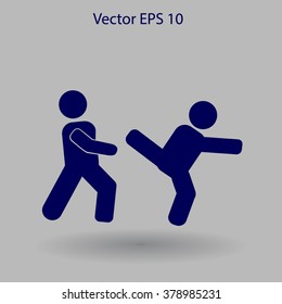 fight vector icon