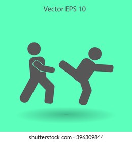 fight vector icon