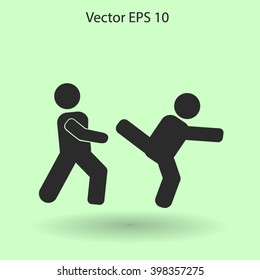 fight vector icon