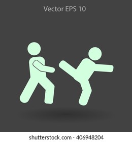 fight vector icon