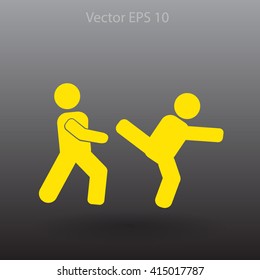 fight vector icon