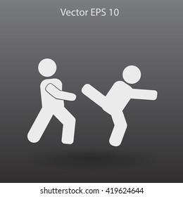 fight vector icon