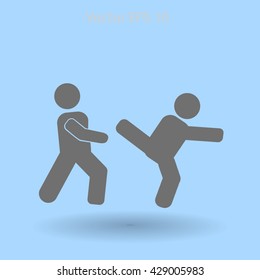fight vector icon