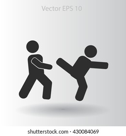 fight vector icon