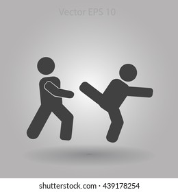 fight vector icon
