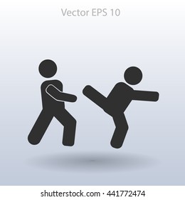 fight vector icon