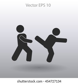 fight vector icon