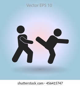 fight vector icon