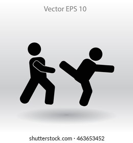 fight vector icon