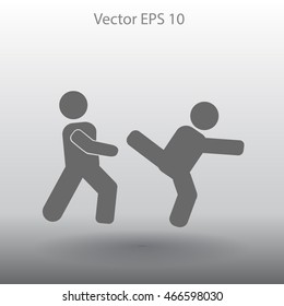 fight vector icon