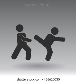 fight vector icon