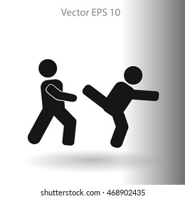 fight vector icon