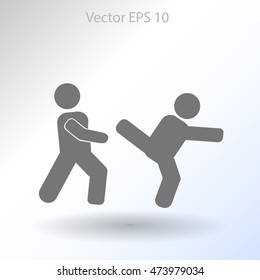 fight vector icon