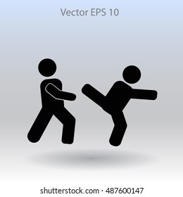 fight vector icon