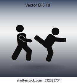 fight vector icon