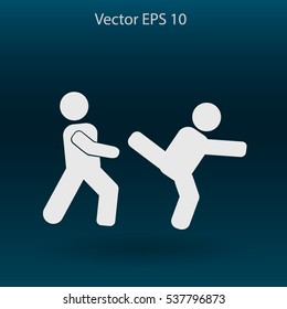 fight vector icon