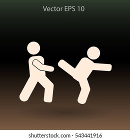 fight vector icon