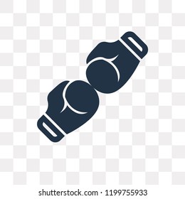 Fight vector icon isolated on transparent background, Fight transparency concept can be used web and mobile