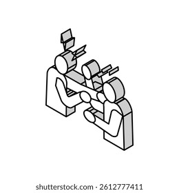 fight violence isometric icon vector. fight violence sign. isolated symbol illustration