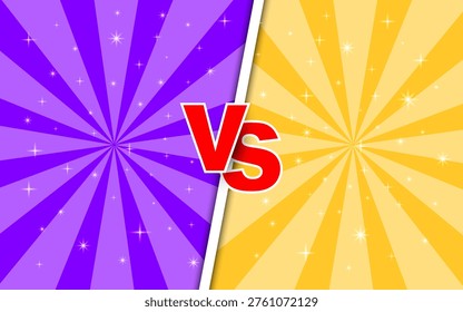 fight vs comic background with radial effect.