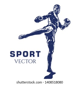 Fight without rules Drawing Vector Sport