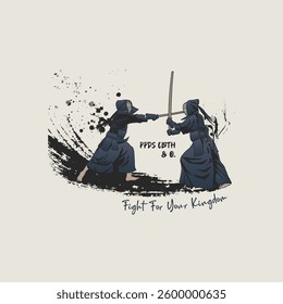 FIGHT FOR YOUR KINGDOM PPDS CLOTH - MODERN AND STYLISH TYPOGRAPHY DESIGN, VECTOR PRINT T-SHIRT, GRAPHIC VECTOR DESIGN, URBAN STYLE, STREET WEAR FASHION ILLUSTRATION, 