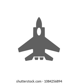 Fighter aircraft F-15 icon vector. Symbol for your web site design, logo, app, UI. Vector illustration, EPS