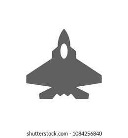 Fighter aircraft F-22 icon vector. Symbol for your web site design, logo, app, UI. Vector illustration, EPS