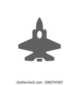 Fighter aircraft icon vector. Symbol for your web site design, logo, app, UI. Vector illustration, EPS
