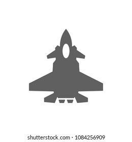 Fighter aircraft J-20 icon vector. Symbol for your web site design, logo, app, UI. Vector illustration, EPS