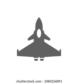 Fighter aircraft Rafale icon vector. Symbol for your web site design, logo, app, UI. Vector illustration, EPS