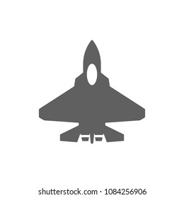 Fighter aircraft SU-57 icon vector. Symbol for your web site design, logo, app, UI. Vector illustration, EPS