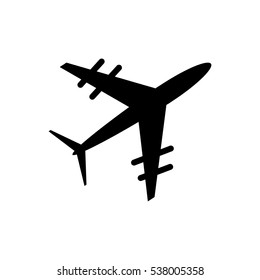 fighter airplane Icon Vector Illustration