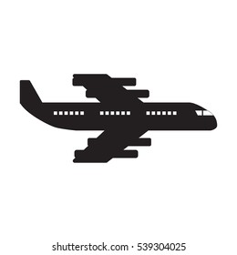 fighter airplane Icon Vector Illustration