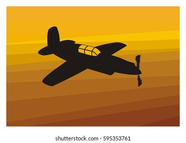 fighter airplane silhouette