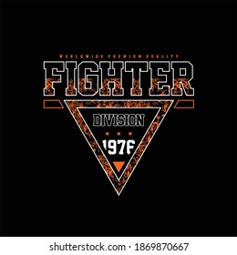 fighter division abstract vintage fashion