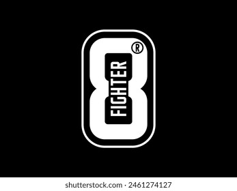 fighter eight, design t-shirt streetwear clothing, vector typography, perfect for modern apparel