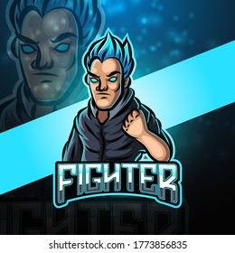 Fighter esport mascot logo design
