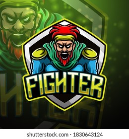 Green Turtle Ninja Mascot Gaming Logo Stock Vector (Royalty Free ...