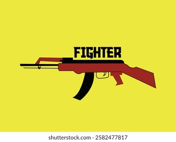 Fighter gaming logo. It can be used as a cartoon logo too.