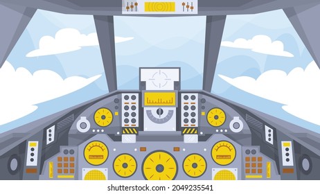 Cockpit Jet de Fighter - Escenas interiores