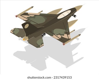 A fighter jet icon illustration is a visual representation of a military aircraft known for its air superiority and combat capabilities.