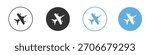 Fighter jet icon Logo Template Design set