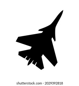 Juego de vectores de iconos de chorro de combate. Colección de señales de la ilustración de la Fuerza Aérea. símbolo de aviación.