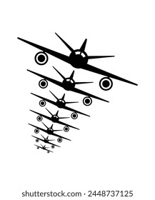 Icono de avión de combate, Vector mejor ícono plano.