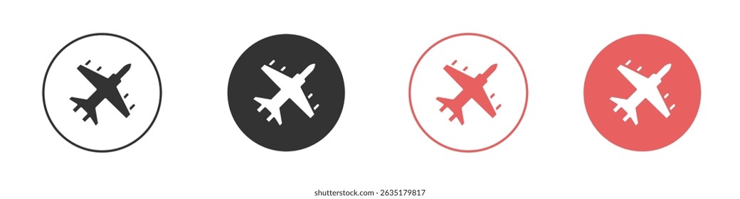Fighter jet icon vector design template simple and clean style