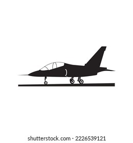 fighter jet icon vector illustration logo design
