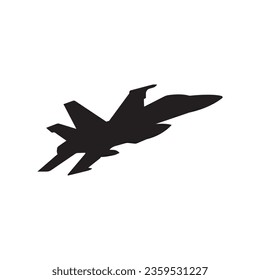 fighter jet icon vector illustration logo design